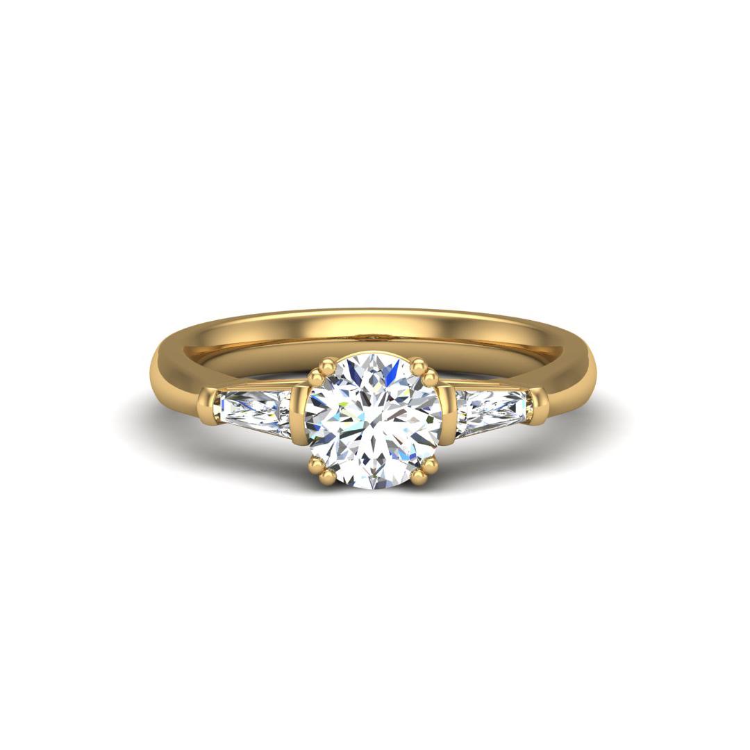 Brooklyn 3 Stone Engagement Ring
